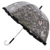 Зонт трость детская с рюшками Airton 1651-06 Pinky Girls черная