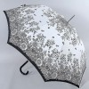 Белый зонтик трость  с цветочным узором Airton 16255-06