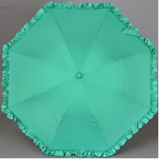 Зонт трость с рюшами зеленый Airton 1652