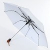 Однотонный зонтик полуавтомат с романтичным рисунком и деревянной ручкой Airton 3631-190