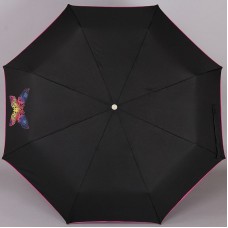 Черный женский зонт AIRTON 3912 Бабочка