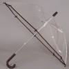 Прозрачный детский зонтик с коричневой окантовкой ArtRain 1501