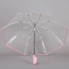 Зонт прозрачный детский трость ArtRain 1511-09 Зайка серенький