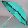 Зонт-трость однотонный с рюшами ArtRain 1652-06
