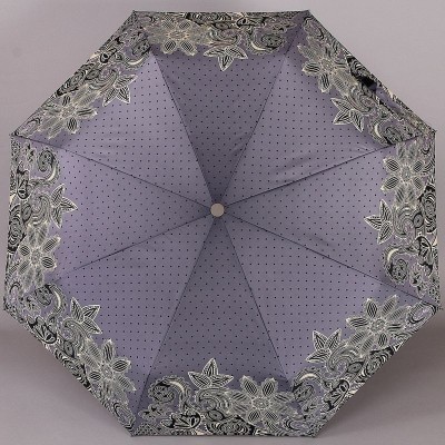 Серый зонтик с рисунком в горошек ArtRain 3516-06