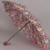 Зонт женский с ручкой дерево ArtRain арт.3535-5444 Цветы