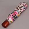 Зонт женский с ручкой дерево ArtRain арт.3535-5444 Цветы