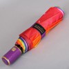 Складной зонтик радуга с фиолетовой ручкой Dolphin 925