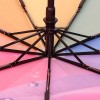 Зонт Dolphin 925-9802 (полный автомат, 9 спиц) Роза на радуге с желтой ручкой