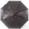 Зонт женский Doppler 744765BE-9801 Белый горошек с кантом на чёрном