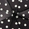 Зонт женский Doppler 744765BE-9801 Белый горошек с кантом на чёрном