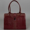 Женская сумка - портфель цвета бордо