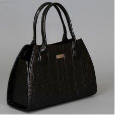 Черная кожаная женская сумка