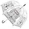 Зонт трость прозрачная Lulu Guinness by Fulton L719-2407