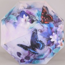 Зонт женский с бабочками (350гр, 104см, полный автомат) Lamberti 73748-1826