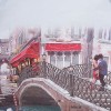 Зонтик плоский супер мини Lamberti 75116-1806 Мост в Венеции Ричарда Макнейла
