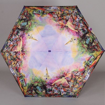 Зонт супер мини плоский Lamberti 75336-1857 Сказочные домики