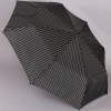 Мужской черный зонт в полоску с ручкой крюк Magic Rain 7022-1702