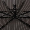 Зонт черный в серую полоску Magic Rain 7025-1702 с куполом 123см