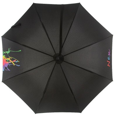 Женский зонт трость NeX 31611 с ремнем на плечо
