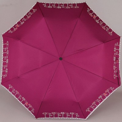 Зонт женский NeX 33841-036B Кошечки на бордовом