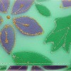 Кошелек Primavera 482-9813-17442 из натуральной кожи зелёный листья