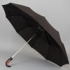Мужской зонт с каркасом в 10 спиц с ручкой полукрюк