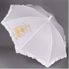 Зонтик трость с рюшами Свадебный Sponsa 6077-9802