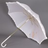 Женский белый свадебный зонт-трость Sponsa