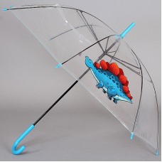 Зонт трость прозрачный детский TORM 1171 Динозаврик