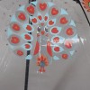 Зонтик детский трость прозрачный с павлинчиками TORM 14807-05
