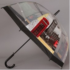 Женский зонт трость прозрачный TORM 14895-03 Classic London