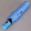 Голубой женский однотонный зонтик полуавтомат TORM 3431
