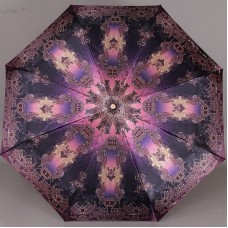 Зонт женский Три Слона 100 Фиолетовый с узорами