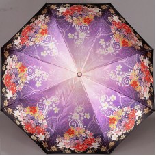 Женский зонт Три Слона 137 Цветы в узорах