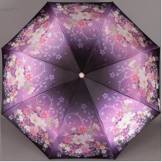 Зонтик Три Слона 137 Цветочная фантазия на сиренево-фиолетовом