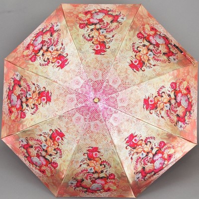 Красивый женский зонтик Три Слона 139 Жостово