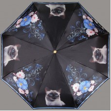 Женский зонт облегченный с кошками Три Слона 141