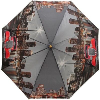 Блестящий зонт Три Слона 145-D Вечерний город