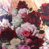 Зонтик Три Слона из переливающейся ткани Мулен Руж в розах