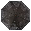 Зонт черный женский Три Слона 190 Иллюстрация великолепного Парижа