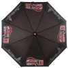 Черный женский зонт Три Слона 195 Силуэты Лондона