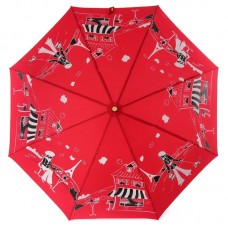 Зонт красный женский Три Слона 195 Парижская жизнь