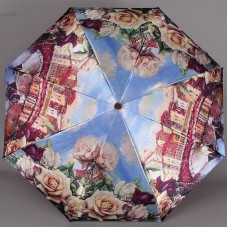 Сатиновый зонтик Три Слона 880 Город в цветах