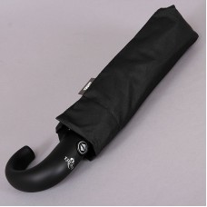 Черный мужской зонт с ручкой крюк TRUST 31480