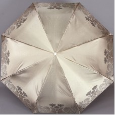 Зонт зеленовато-бежевый с легким коричневым узором Trust 32473-1602