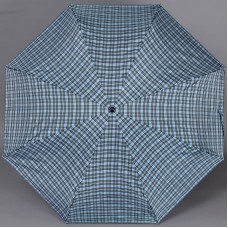 Светло-синий зонт TRUST FAMM-21X в клетку