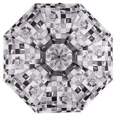 Черно-белый женский зонт TRUST FASML-21P-BB