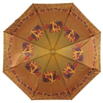 Зонтик Trust женский FASML-23LUX Цветок на желтом