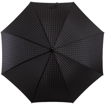 Зонт трость мужская TRUST LAMP-27X Черный, клетка